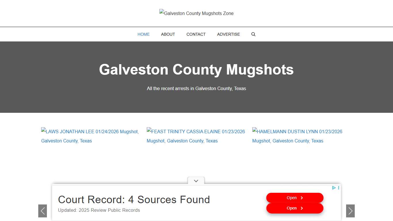Galveston County Mugshots Zone
